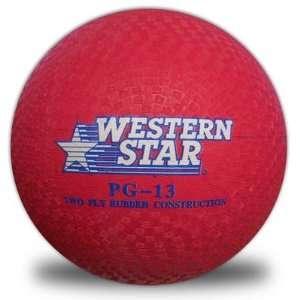  CSI Red 13 inch Rubber Playground Ball   PG13 Sports 