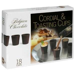 Dobla Belgian Chocolate Cordial & Toasting Cups, 18 Count  