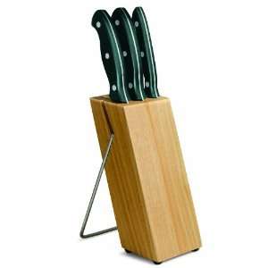   Paperstone Handle, Rubberwood Block and Stand (Green) Sports