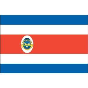  Costa Rica 4x6ft Nylon Flag with Indoor Pole Hem and 