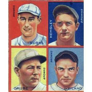  Burns, Hemsley, Grube & Weiland Goudy Tobacco Card 1934 