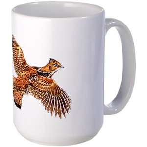  Ruffed Grouse Bird Watching Birds Large Mug by  