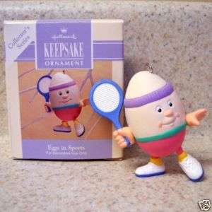 1993 Hallmark Easter Ornament Eggs In Sports #2 in Series   Tennis 
