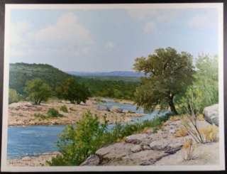 Porfirio Salinas (1910 1973) Original Vintage Texas Landscape 