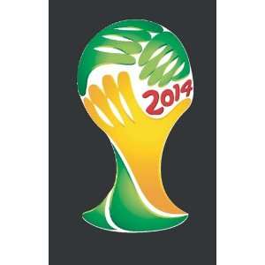  Fifa World Cup 2014 logo sticker vinyl decal 4 x 2.1 
