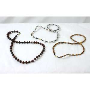  Set Of 3 African Seed Necklaces 