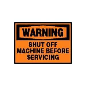   SHUT OFF MACHINE BEFORE SERVICING Adhesive Vinyl   5 pack 3 1/2 x 5