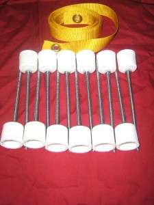12 Weave Pole Spikes/Stakes/Pole Placer Dog Agility Equipment. FREE U 