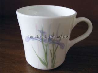 Corelle/Corning Shadow Iris Coffee Mug Cup with Saucer  