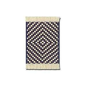  Fiberlok 4 Piece Checkerboard Serage CoasterRugs, Hand 