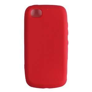  Red Soft Clear Gel Skin Case for LG SENTIO GS505 
