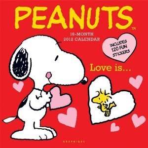  2012 Peanuts Love Is Wall Calendar [Calendar] GRAPHIQUE 