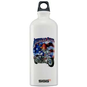  Sigg Water Bottle 1.0L American Steel Eagle US Flag and 