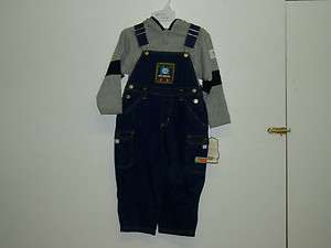 Thomas & Friends Denim Coverall & Hooded T Shirt set Size 7 BRAND NEW 