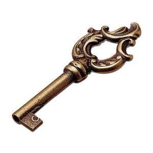 Styles inspiration   3 5/32 long decorative key in opaque bronze
