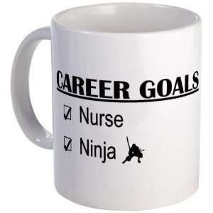 Nurse Career Goals Funny Mug by   Kitchen 
