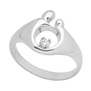    Mother and Child® Small Diamond Ring .03ct   Size 8 Jewelry