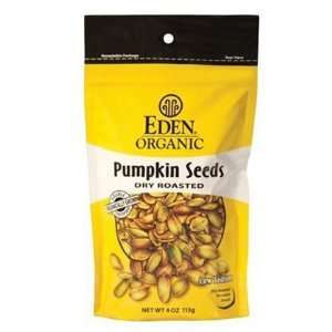 Eden Organic Pumctin Seeds, Dry Roasted, 4 oz Resealable Bags, 15 ct 