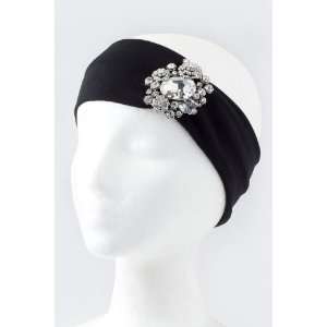   Hair Accessory ~ Clear Crystal Jewel Piece Headwrap