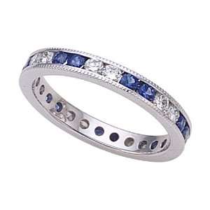  1.20 cttw Karina B(tm) Genuine Sapphire Eternity Band in 