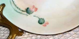 Bavaria Hutschenreuther Hand Painted Poppy Plate  
