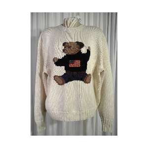   RARE COLLECTIBLE Teddy Bear Knit Crew Neck Sweater XL Sale  