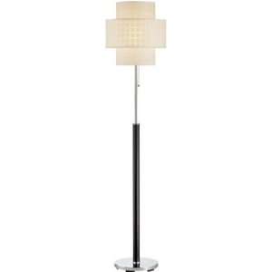  Lite Source LS 80290 Olina Floor Lamp, Leather Pole with 