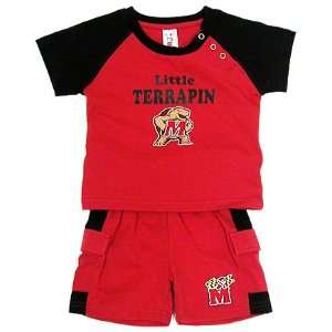  Maryland Terps Infant Sandbox Tee and Short Set Sports 