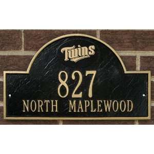  Minnesota Twins Black and Gold Personalized Address Plaque 