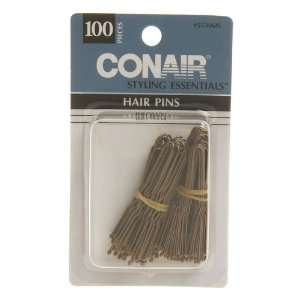    CONAIR 100 Piece Bronze Hair Pins Sold in packs of 6 Beauty