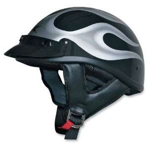  AFX FX 70 Beanie Helmet , Color Black/Dark Silver, Size 