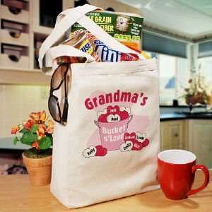    Bucket of Love Personalized Canvas Tote Bag 