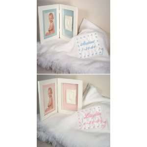  Keepsake Blanket and Footprint Picture Frame Baby