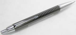 Parker IM Premium Gun Metal Chiselled Ballpoint Pen  
