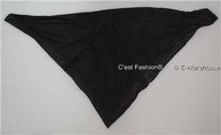 Bandanas Bandannas Headwrap Du rag Durag Plain Black  