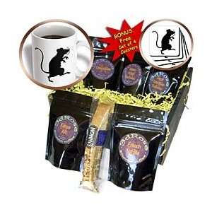 Florene Childrens Art   Cute Walking Mouse In Silhouette   Coffee Gift 