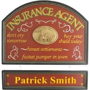  Personalized Insurance Agent Nameboard Sign