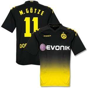  11 12 Borussia Dortmund Away Jersey + M.Gotze 11 (Fan 