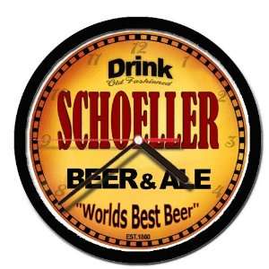  SCHOELLER beer and ale cerveza wall clock 