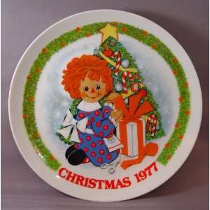  Schmid Christmas 1977 Raggedy Ann Collectors Plate 