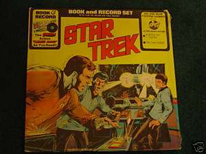 STAR TREK BOOK & RECORD SET 1976 PETER PAN SEALED #G726  