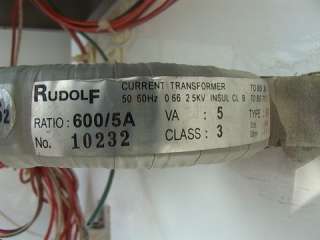 The image above shows the label of the current transformers. There are 