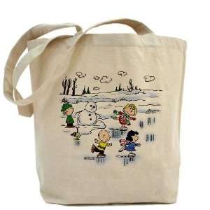  Snow Scene Peanuts Tote Bag by  Beauty
