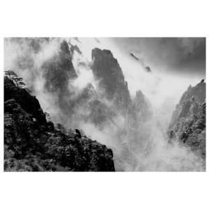 Misty Huangshan, China Giclee Poster Print, 56x38 