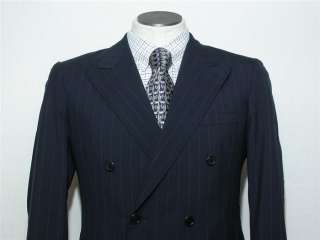 Fa213 Custom Made Oxxford Clothes Wool Pinstripe Suit Sport Coat 