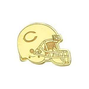    14K Gold NFL Chicago Bears Football Helmet Tie Tac Jewelry