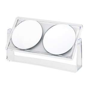  Danielle Triple View Vanity Mirror, White, 10X/5X/1X 