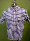 vtg 60s Roos Atkins plaid MADRAS short sleeve shirt M  