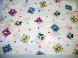   baby Mickey Minnie Mouse Donald Daisy Duck PILLOWCASE / fabric  