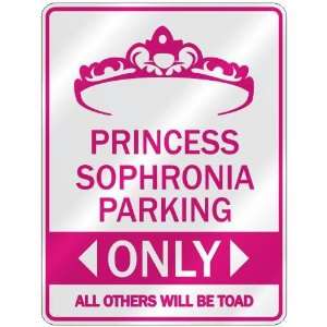   PRINCESS SOPHRONIA PARKING ONLY  PARKING SIGN